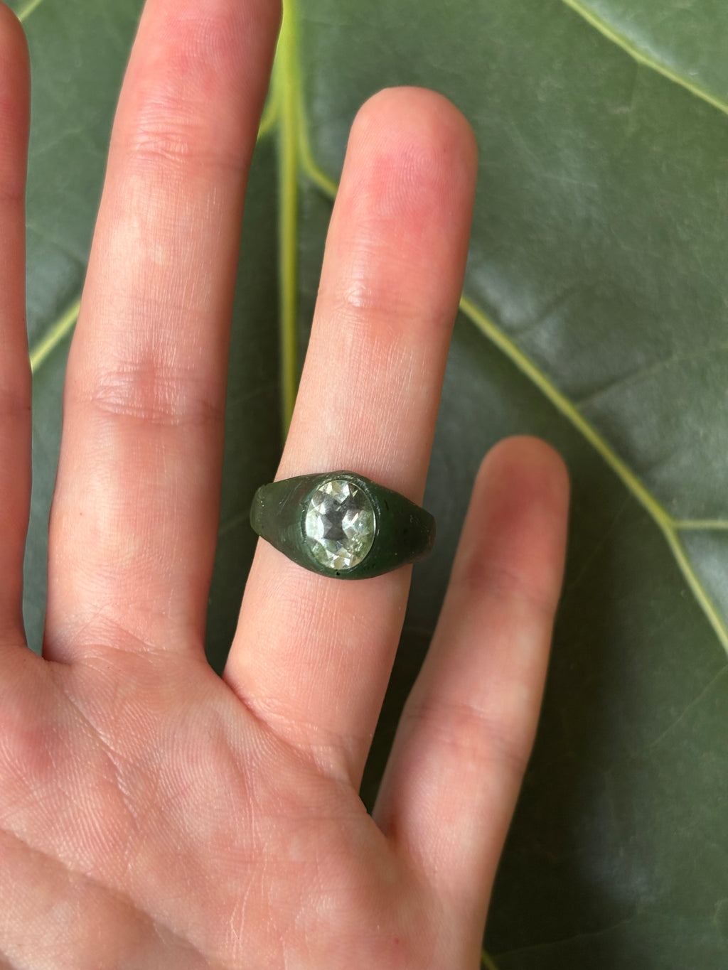 Topaz signet ring