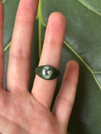 Topaz signet ring