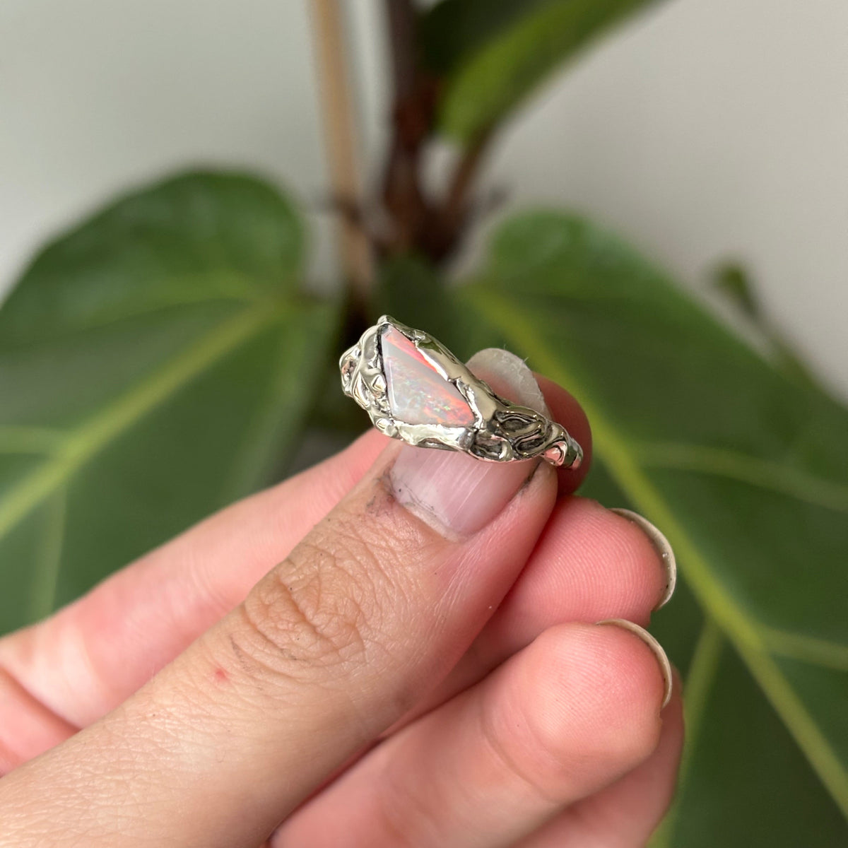 Opal Melt Ring - Size 9