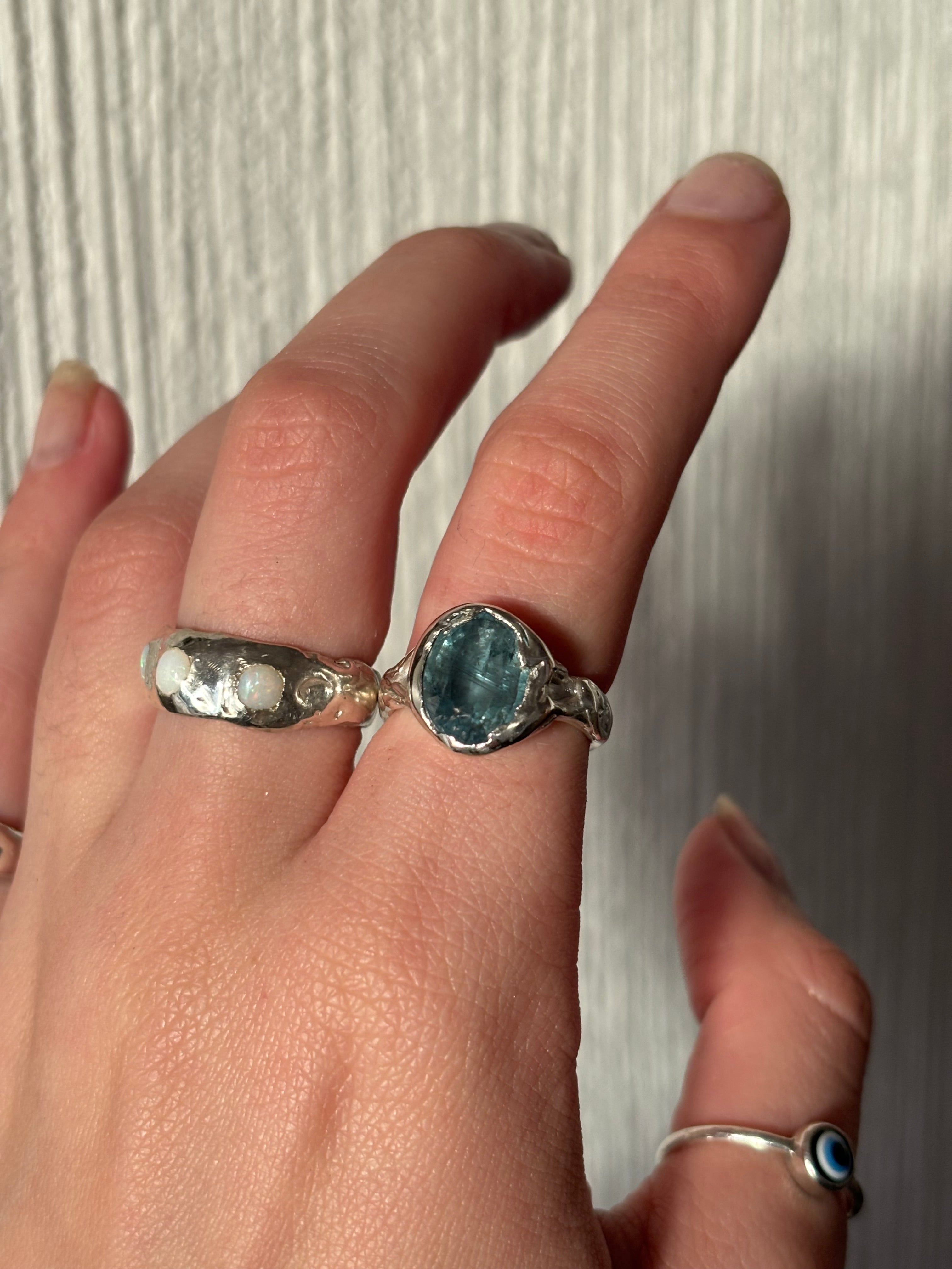 Green Fluorite Ring
